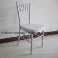 Siliver Color Wood Chiavari Chair with Cushion